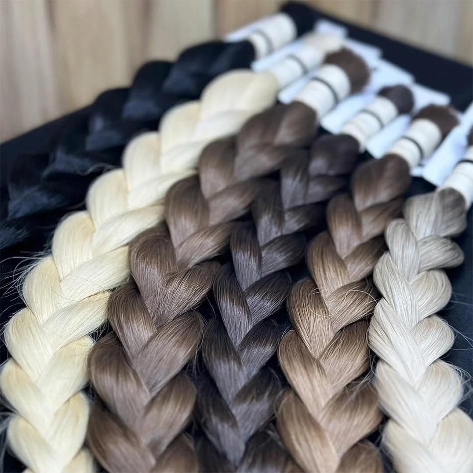 Nenhum trama virgem em massa cabelo humano para trança 100% não processado extensões de cabelo humano em massa brasileiro natural boho tranças
