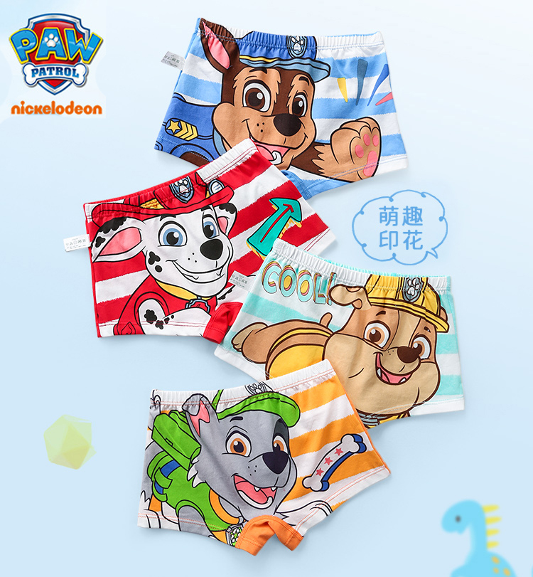 Echte PAW Patrol Kinderunterwäsche Jungen Höschen Kinder Baby Slips Cartoon Print Baumwolle Unterwäsche Geschenk Bequem atmungsaktiv