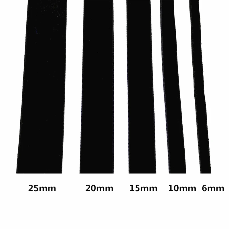 5 Thước 6-25Mm Nơ Nhung Tiệc Cưới, Tay Nơ Gói Quà Tóc Nơ DIY Giáng Sinh Ruy Băng