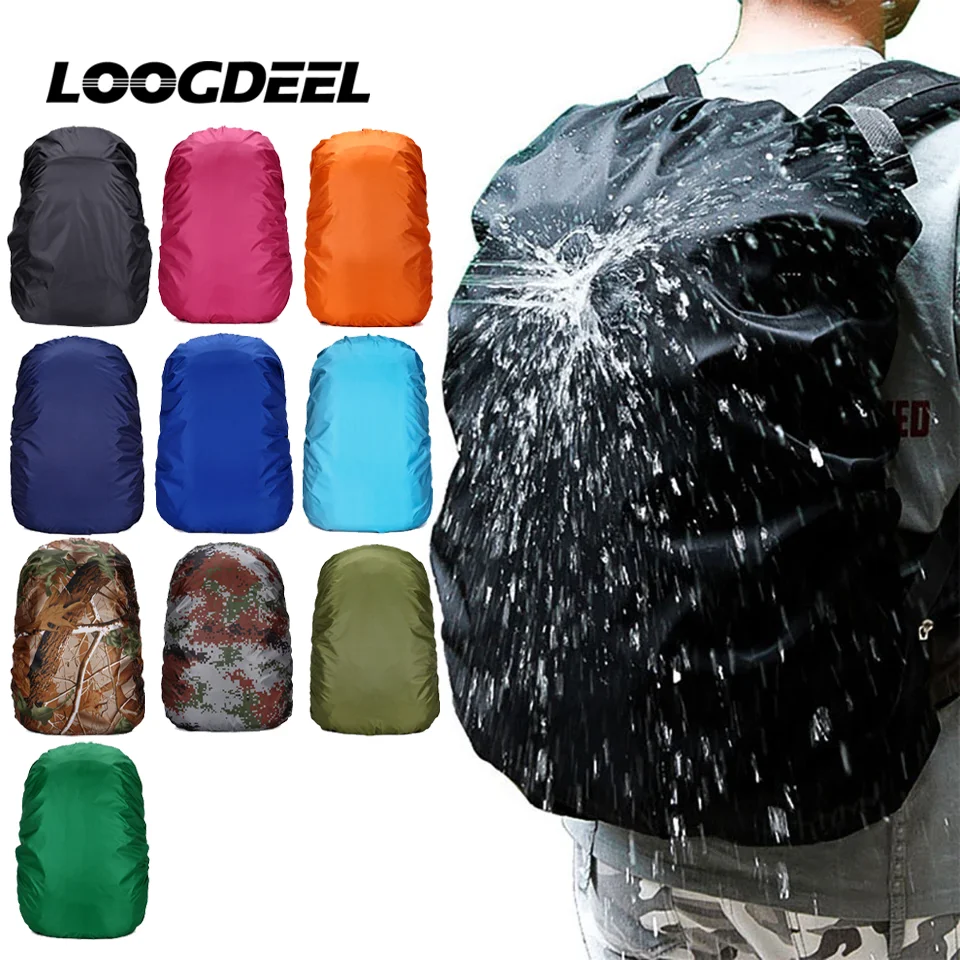Mochila práctica protector contra la lluvia impermeable a prueba de polvo protector solar bolsa escudo al aire libre Camping senderismo mochila cubierta protectora
