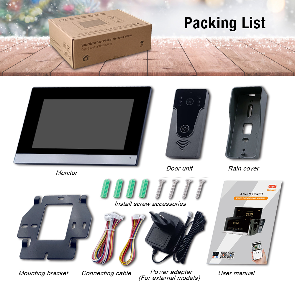 Sistema de intercomunicação visual 1080P