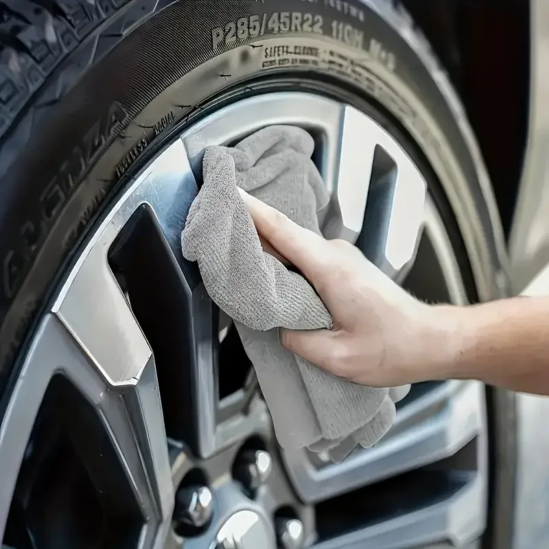 Paños de limpieza de microfibra gruesos, paños de toalla de limpieza de microfibra sin pelusa, toallas de limpieza reutilizables absorbentes para ventana de coche