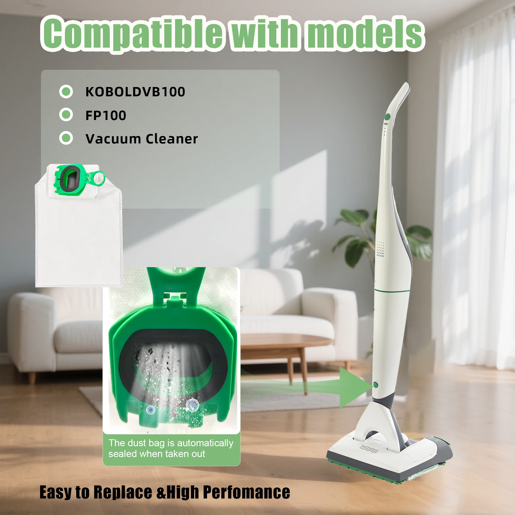 Filter Bags Dust Bag For Vorwerk Kobold VB100 FP100 VB 100 FP 100 Vacuum Cleaner Bag