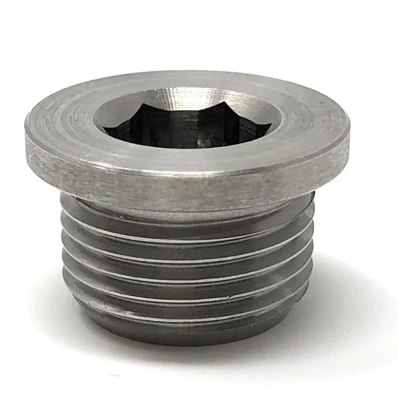 Jiax 1 peça de aço inoxidável m18x1.5 plugue de rosca o2 sensor de oxigênio hexágono interno conector bung peça de automóvel