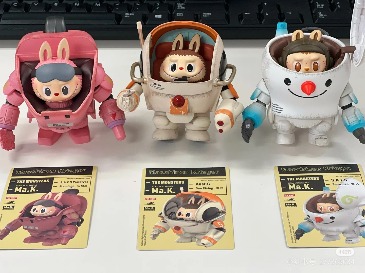 Caja ciega de productos originales The Monsters X Yokoyama Hiroshi Ma.K. Serie de muñecos de vinilo Labubu Mech, caja misteriosa, regalo coleccionable