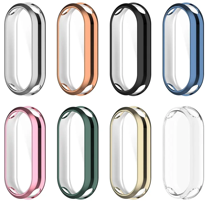ฝาครอบป้องกันสําหรับ Xiaomi Mi Band 8 ป้องกันหน้าจอ Soft TPU พร้อม Sensitive Touch Control Miband 8 อุปกรณ์เสริม