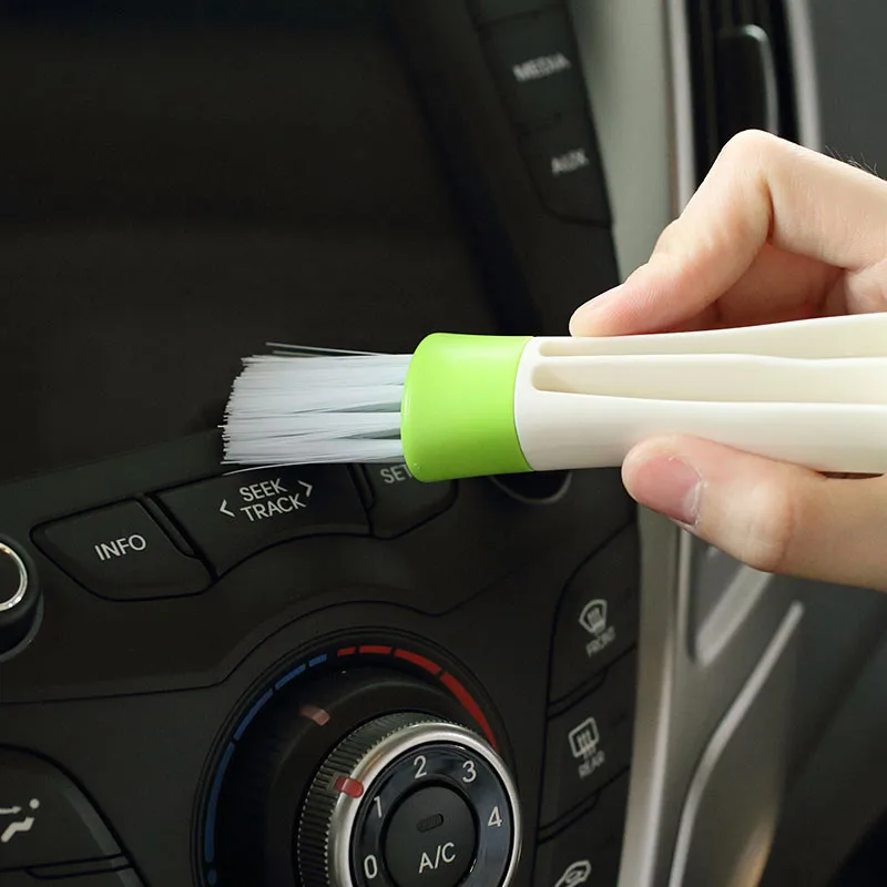 2In1 Gắn Máy Lạnh Xe Hơi Ổ Vệ Sinh Dụng Cụ Chổi Quét Bụi Đa Năng Nội Thất Xe Hơi Đa Năng Xe Hơi ốp Lưng Dạng Lưới Tản Nhiệt Bàn Chải Cọ