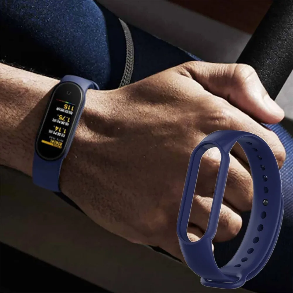 Correas de silicona para reloj Xiaomi Mi Band 7, 6, 5, 4, 3, pulsera deportiva, MiBand 3/4 band5 band6, accesorios para reloj inteligente