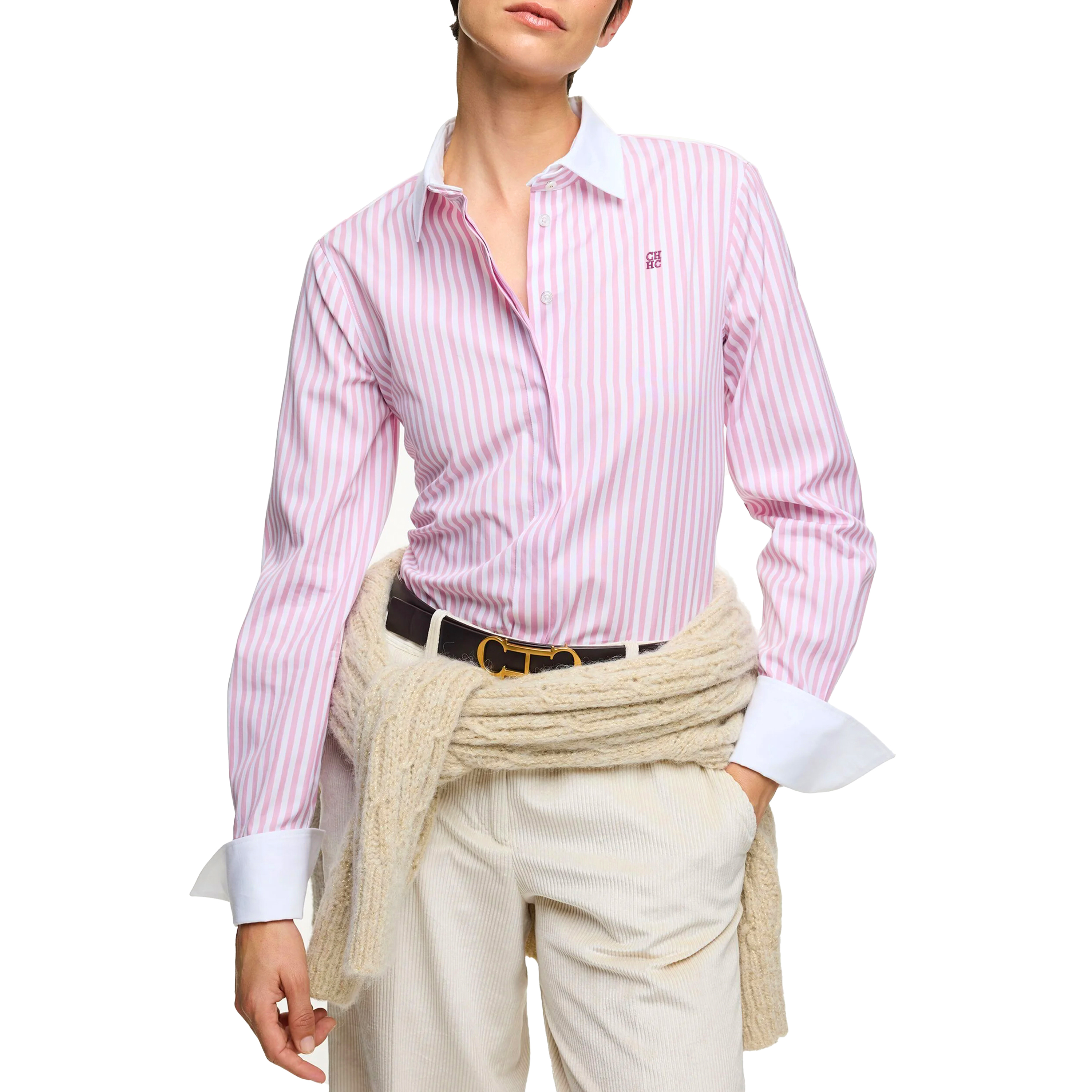 Новые женские рубашки, полосатая блузка с длинным рукавом, лоскутная вышитая цветочная рубашка, элегантная свободная рубашка с лацканами, повседневные офисные женские топы