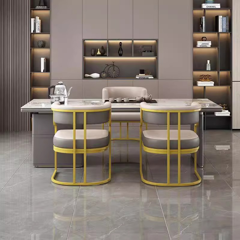 Negotiate reception chairs, high-end light luxury nail art, coffee shop, light luxury dining chairs, tea chairs, sofas, chairs