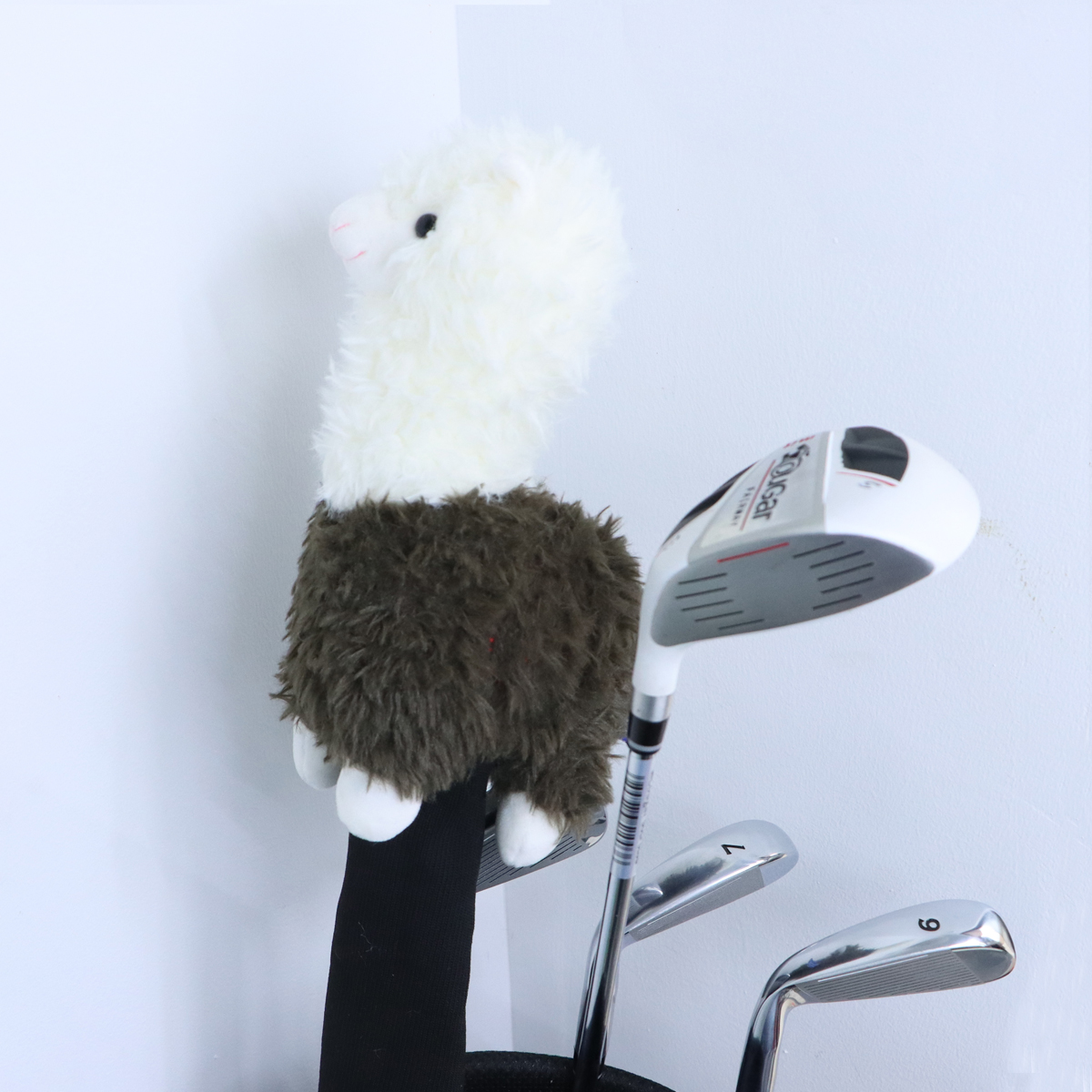 Cute Alpaca Golf Putter Head Covers Blade Club Headcover Golf Protector Cover Fits Blade Putters for Men Women
