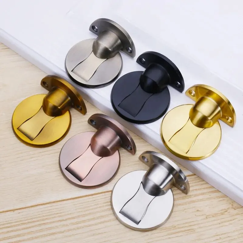 Unsichtbarer magnetischer Türstopper aus Edelstahl, stanzfrei, winddicht, mechanisch, selbstsichernd, Türstopper