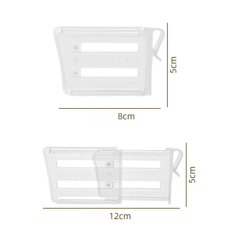 4pcs Seasoning Divider Fridge Clip-on Partition Beverage Refrigerators Food Board Adjustable Shelf Sorting Bookend Side Door