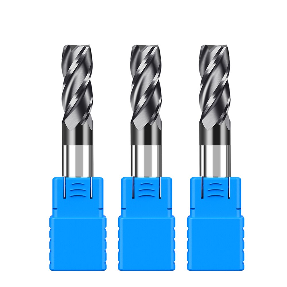 เครื่องกัดทังสเตนคาร์ไบด์สำหรับงานกัดเครื่องมือตัด CNC สำหรับงานกัดเหล็กเจาะคาร์ไบด์ HRC50 4ร่อง