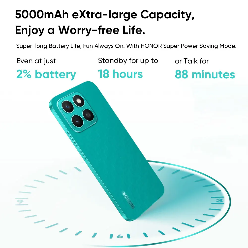 New HONOR X8c Global Version Smartphone Snapdragon 685 6.7'' AMOLED 120Hz Display 5000mAh Battery 108MP Camera 35W SuperCharge