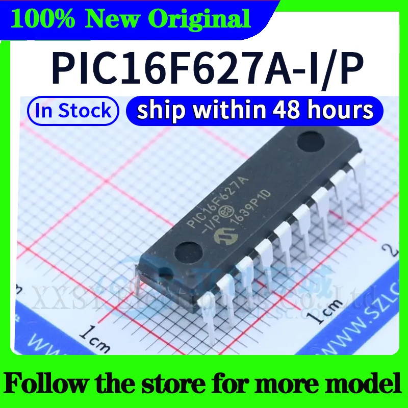 PIC16F54-I/P PIC16F88-I/P PIC16F627A-I/P PIC16F628A-I/P PIC16F648A-I/P PIC16F716-I/P PIC16F818-I/P PIC16F1826-I/P PIC16F1827-I/P