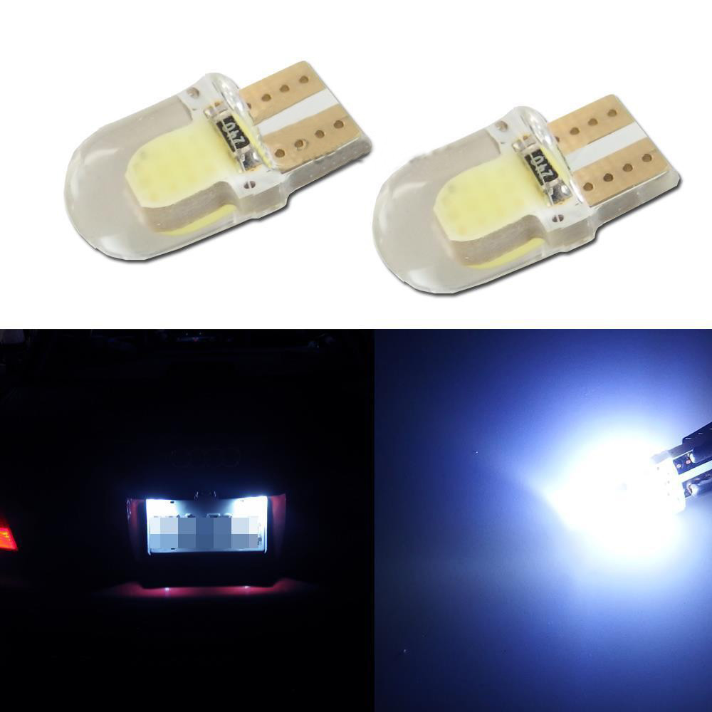 10PCS T10 194 168 LED 전구 5W 8SMD 실리카 밝은 라이센스 램프 전구 화이트 레드 블루 옐로우 핑크 DC 12V