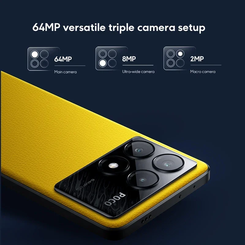 POCO X6 Pro 5G Versão Global Smartphone Dimensity 8300-Ultra 6,67" Fluxo AMOLED DotDisplay 64MP NFC