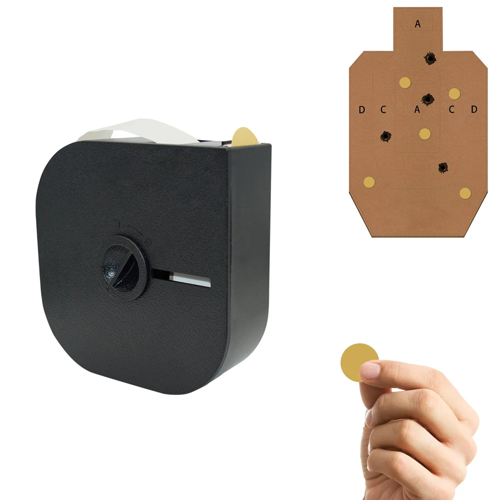 Schieten Doel Sticker Gat Patch Snelle Dispenser Diameter 19mm 1000 Stuks Doelen Gips Stickers IPSC Dispenser met Riemclip