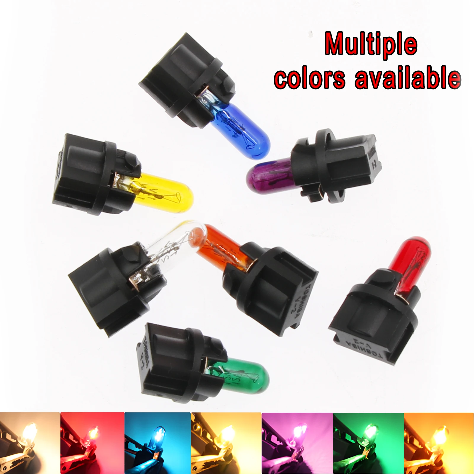 5 Pz T5 SMD LED Auto Luce Automobili Diodo Emettitore di Luce Strumento Calibro Cruscotto Lampadine Auto Interni Indicatore Lampada