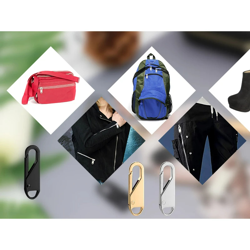 Kit de réparation universel instantané avec curseur de fermeture éclair, 10 pièces, remplacement pour boucle cassée, sac de voyage, valise, tente, sac à dos, fermetures éclair