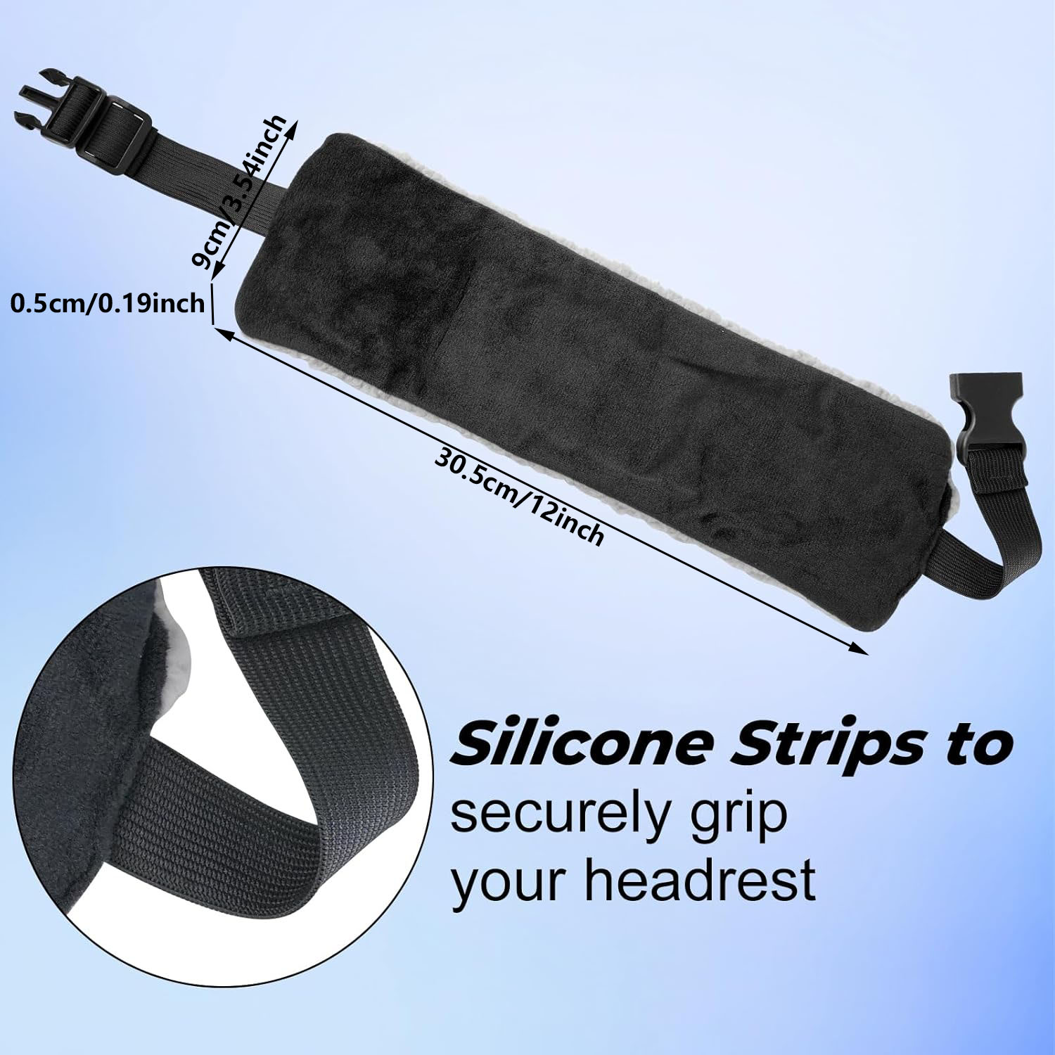 Suporte de cabeça para viagem com travesseiro de encosto de cabeça para viagem com suporte super confortável para cabeça e pescoço 1 pacote