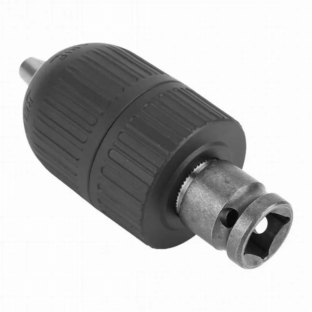 Mandril de broca com adaptador fêmea quadrado de soquete de mandril de 1/2 polegadas, mandril sem chave de aperto rápido 1/2-20UNF 2mm ~ 13mm (0,08 "~ 0,51") faixa de braçadeira