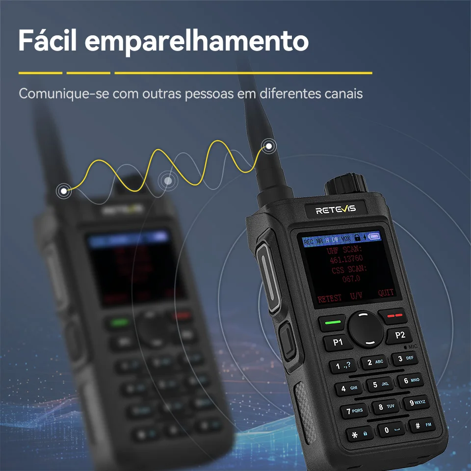 Retevis C62 walkie talkie 5W radio de comunicação longo alcance VHF UHF rádio amador walkies talkies longa distância portátil camping ham radio walkie talkie profissional VOX