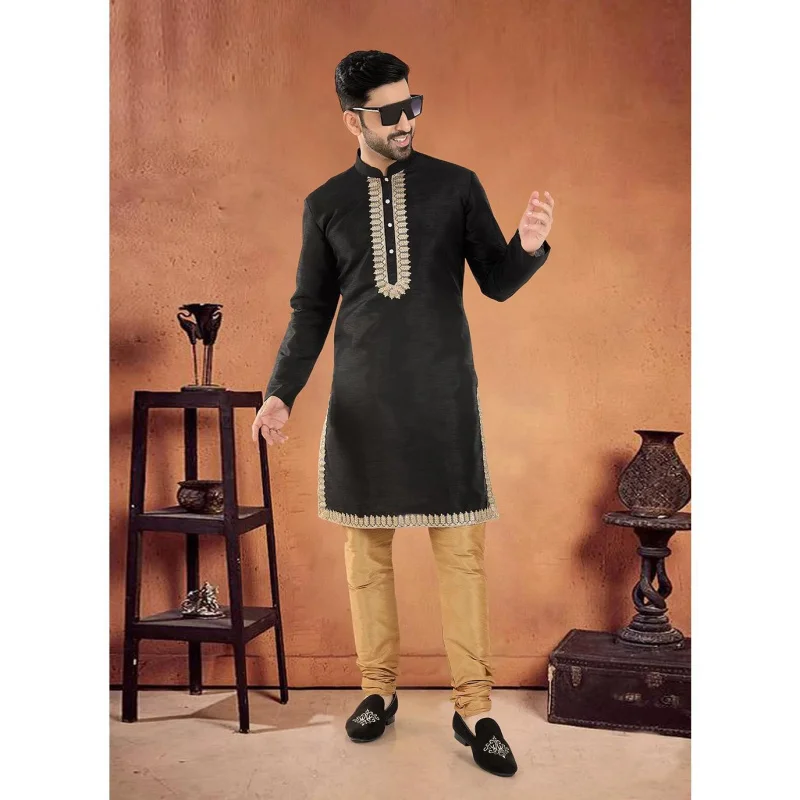 2025 masculino digital impresso kurta dhe ajuste regular gola mandarim longo adequado todas as ocasiões como casamento hari raya aidilfitri