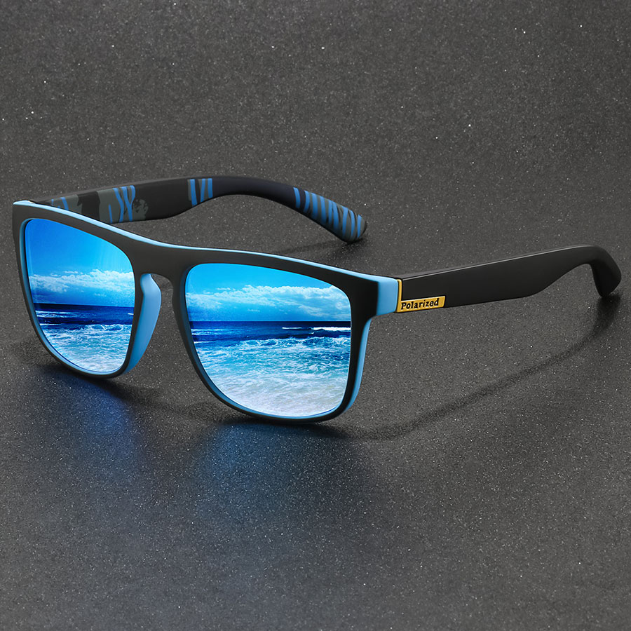 Gafas de sol polarizadas cuadradas Vintage para hombres y mujeres, gafas de sol antideslumbrantes para conducir, pesca, marca de lujo, diseñador, UV400