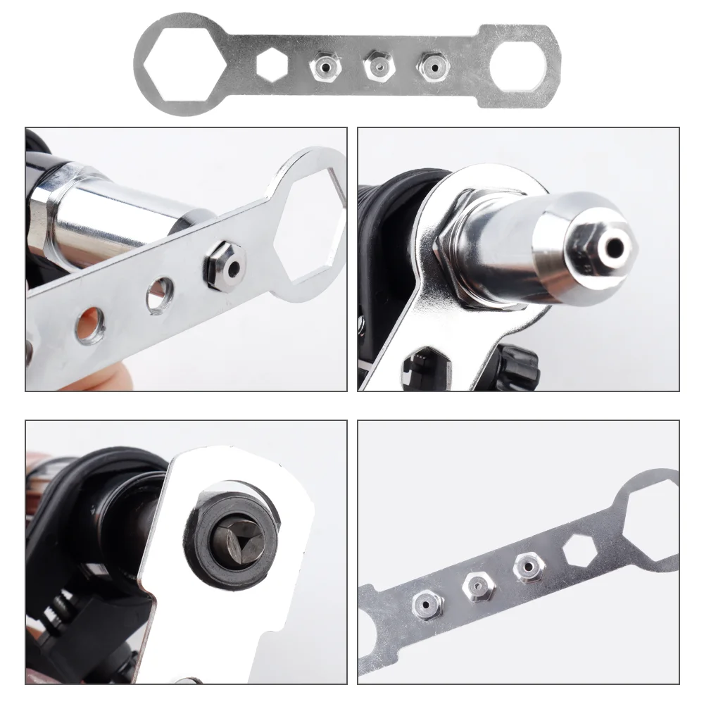 Adapter do pistoletu elektrycznego, głowica konwersyjna 2,4-4,8 mm do bezprzewodowych narzędzi do nitowania, idealny do projektów DIY, narzędzie do pistoletu nitowego z trzonkiem sześciokątnym