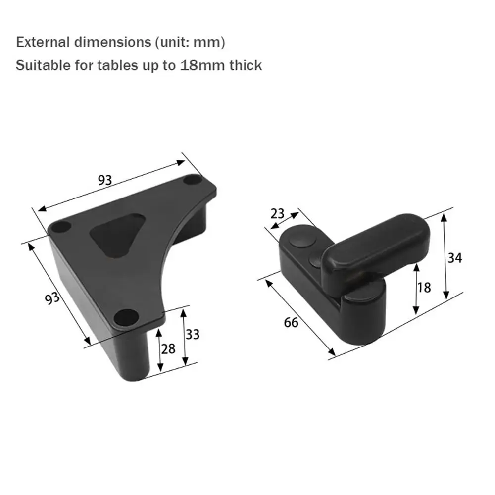 Pieds de Table Cachés Durables pour Voiture, Remorque de Voyage, Fournitures d'Montres, Panneau d'invitation, Structure Remorque, Armoire de Table Pliante Extérieure