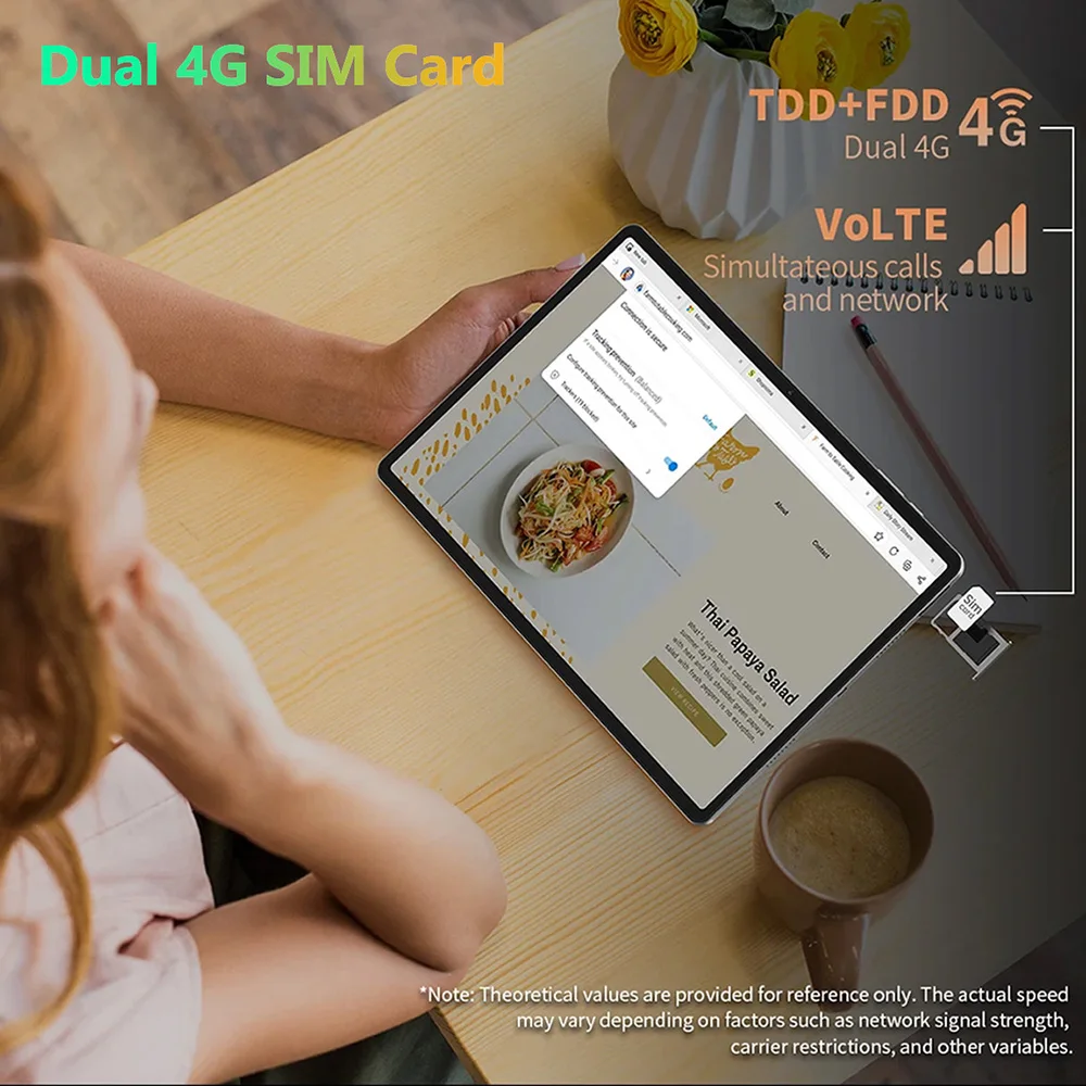 Mpad15 Large Screen 14 inch Tablet 16GB+512GB 1920*1200 IPS 4G Phone call Android 14 Tablet 14" Octa Core 32+8MP Bluetooth WiFi