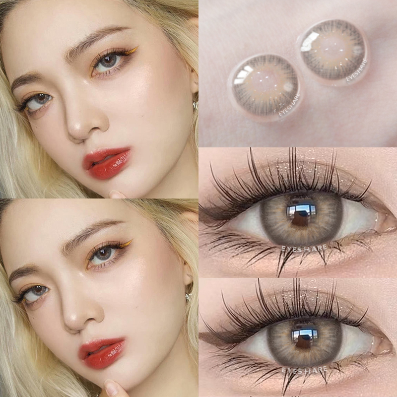 AMARA 1 Paar Myopie-Linsen, farbige Kontaktlinsen für Augen, Linsen mit Dioptrien, verschreibungspflichtige Mode-Linsen, blaue Augenlinsen