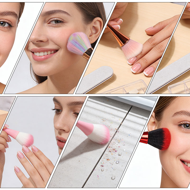 Cosmetic Brush Loose Powder Brush Oversized Highlighting Brush Blush Brush Soft Hair Makeup Fixing Powder Puff Beauty Tools