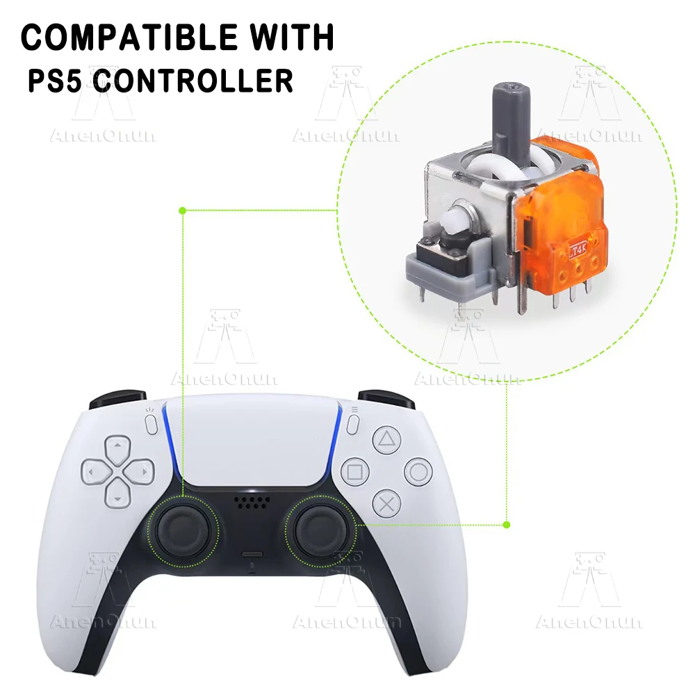 PS5 TMR Electromagnetic Joystick High-Precision Gaming Control Stick No Drift 3D Analog Sensor Module Upgrade Replacement Parts