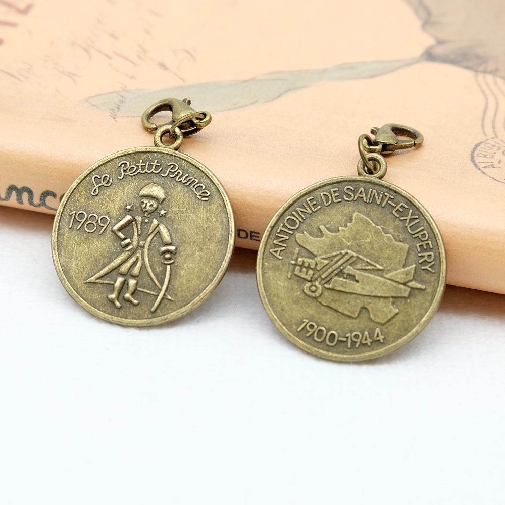 Vintage Metall Kleiner Prinz Anhänger Bronze Charm DIY Reisenden Tagebuch Notebook Zubehör