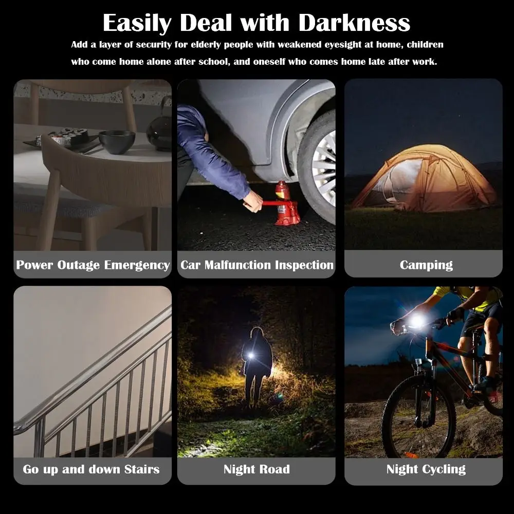 230 High Lumens Type-C Mini Flashlight Portable Plug and Play USB C Emergency Lamp with Lanyard Keychain Flashlights