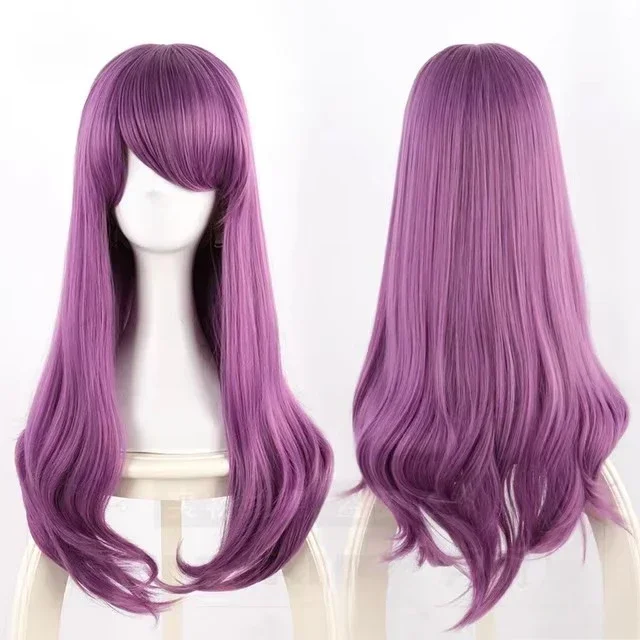 Rize Kamishiro Cosplay Perücke Tokyo Ghoul Cosplay lange gewellte lila gemischte hitzebeständige Kunsthaar Anime Perücken