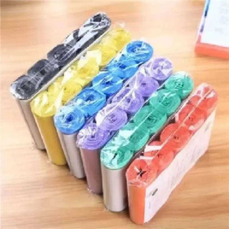 45X50cm Huishoudelijke Vuilniszakken (5Rollen) – 60PCS Dikker Breekpunt, Wegwerp Reiniging Afval Opbergtas