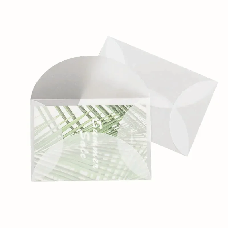 50pcs/lot Blank Translucent Envelope for Invitations Postcards European Giftbox Message Card Letters Business Wedding Envelopes