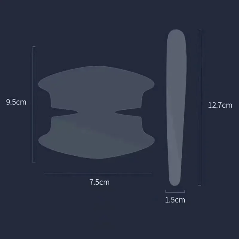 8 SZT. Uniwersalne Naklejki Ochronne na Klamki Samochodowe Przed Zarysowaniami, Przezroczyste Listwy Ochronne na Klamki Samochodowe Zapobiegające Kolizjom