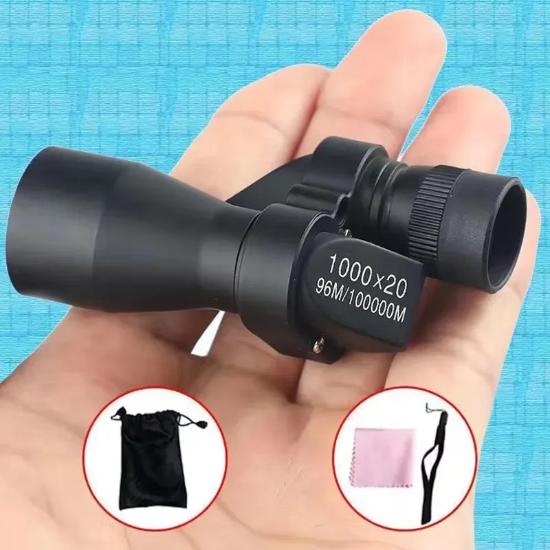 Mini telescopio monoculare tascabile portatile 1000x20 Zoom ad alto ingrandimento Telescopio da pesca all'aperto per caccia in campeggio