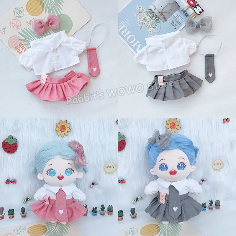 人形の服 20 センチメートルアイドル人形衣装アクセサリーカレッジスカートウェディングドレスパーカー全体スーパースター人形おもちゃギフト