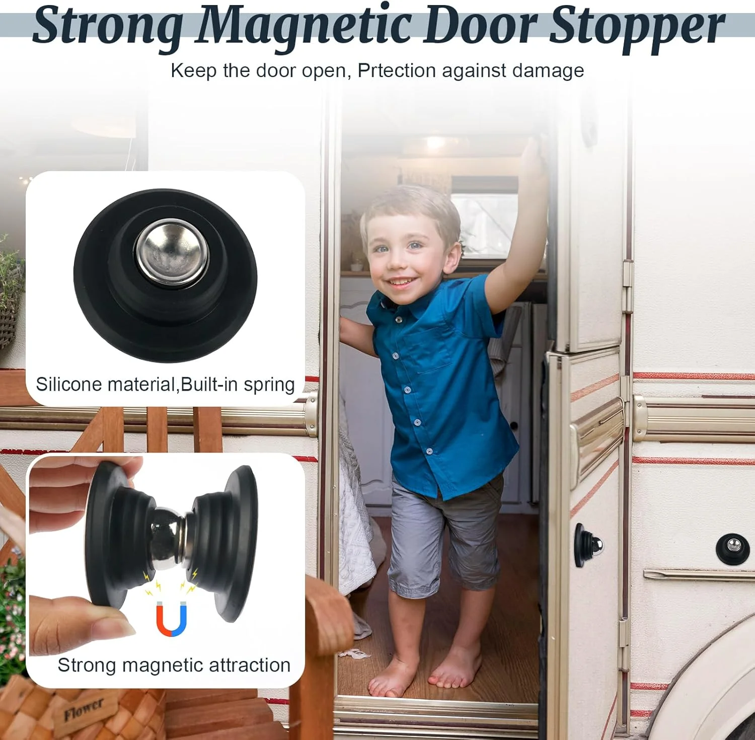 Magnetische Deur Catch Keuken Deur Retainer RV Deur Stop Behoud Catch Klink voor RV Caravan Camper Camper Boot Deur Houder