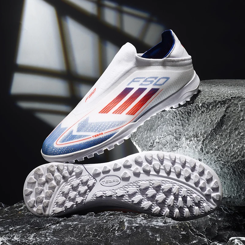 Professional รองเท้าฟุตบอลสําหรับ Men Society Cleats หญ้าการฝึกอบรมรองเท้าผ้าใบในร่มลื่น Ultralight รองเท้าฟุตบอล