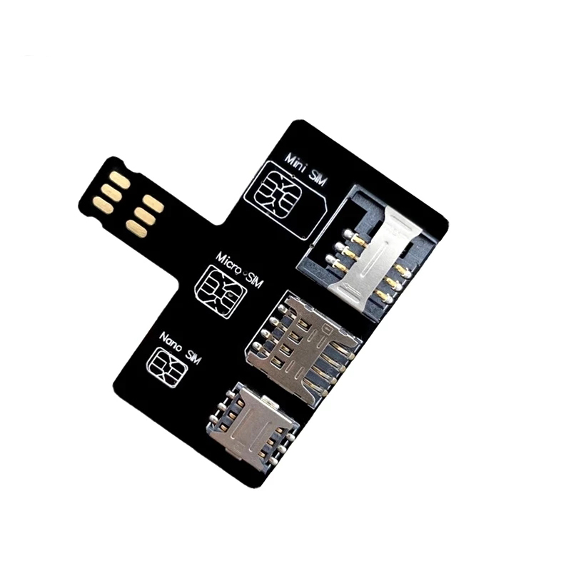 NONE T10 для iPhone SIM-карты 4в1 Внешний адаптер слота для карт Быстрое устройство смены карт Держатель для iPhone SIM-карты Бесплатный перевантажувач Nano