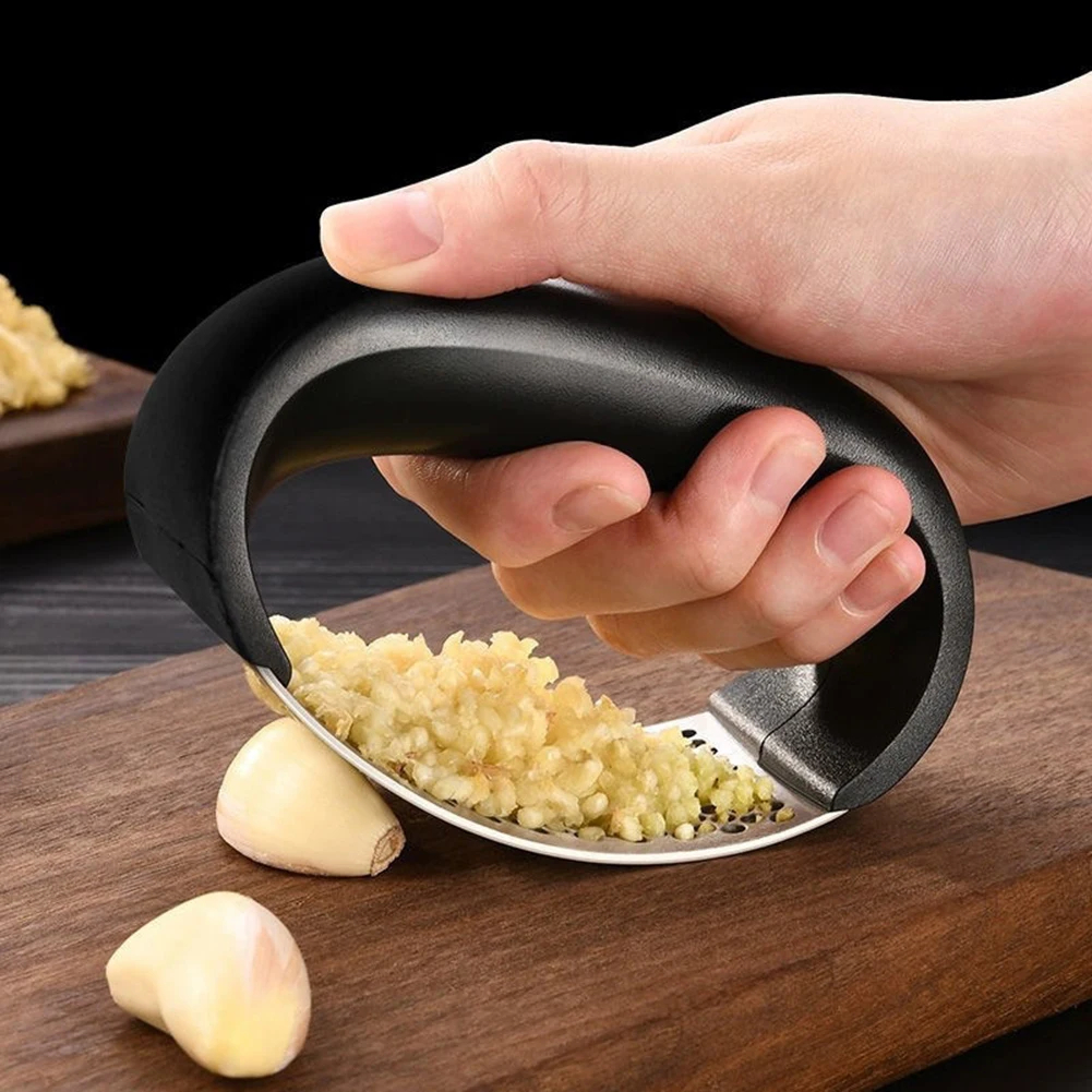 Garlic Press Crusher Manual Stainless Steel Garlic Mincer Chopping Garlic Tool Fruit Vegetable Tools Kitchen Accessories Gadget