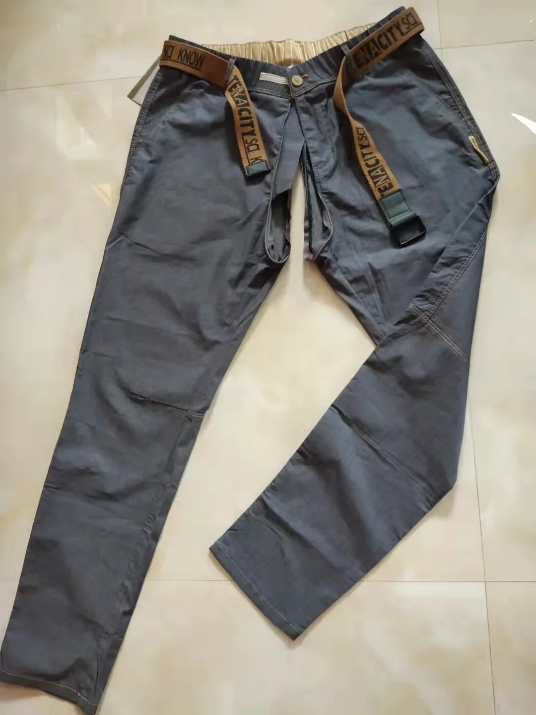 Conduzidor de carro conveniente virilha zíper abertura calças masculinas algodão preto ix9 zíper streetwear outono macacão multi-bolso