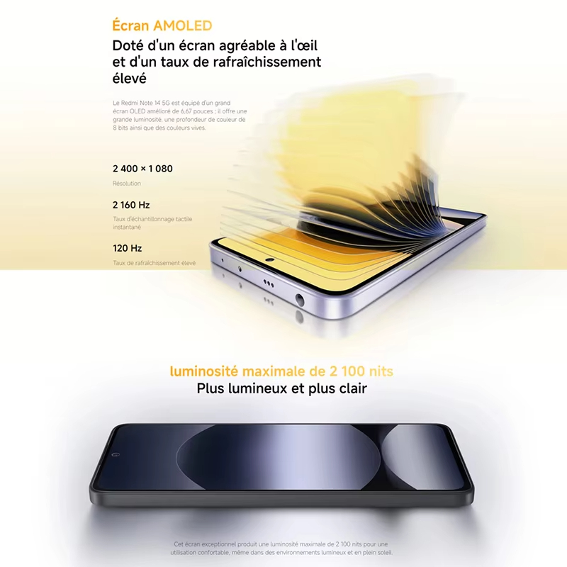 [World Premiere] Xiaomi Redmi Note 14 5G Global Version NFC Smartphone MTK Dimensity 7025-Ultra 108MP Camera 45W Turbo Charging